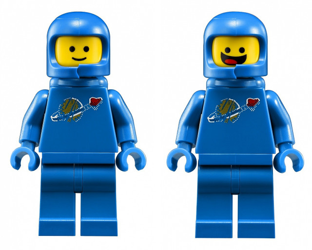 Lego figure blue helmet red free wallpaper for desktop - medium preview image
