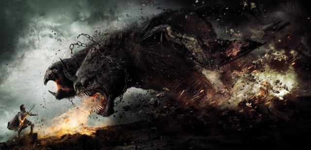 Man horse demon mountain sword free wallpaper for desktop - medium preview image