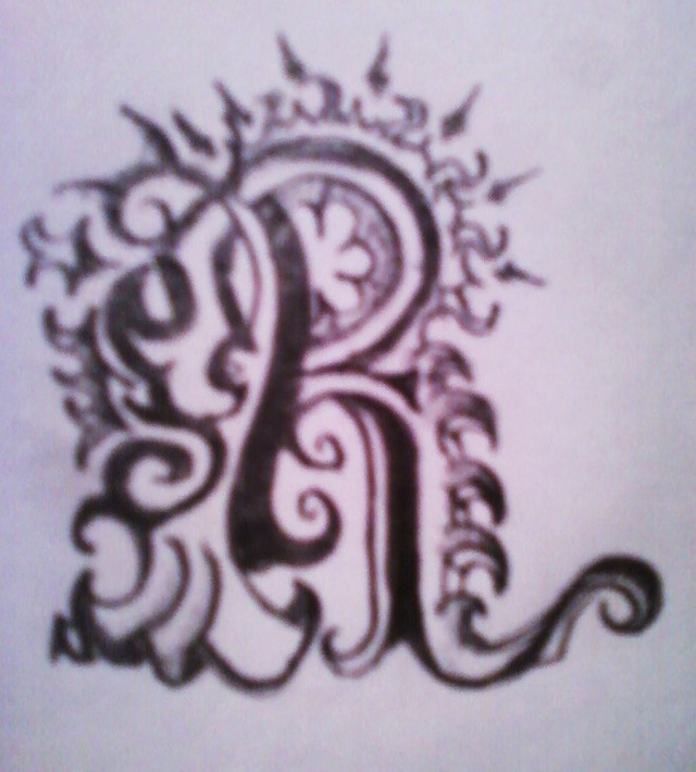 Letter crown bird flying drawing free wallpaper for tablet - medium preview image