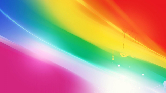 Rainbow background white background pop free wallpaper for desktop - medium preview image