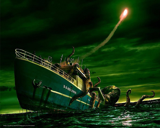 Boat crab water light crawling free wallpaper for desktop - medium preview image