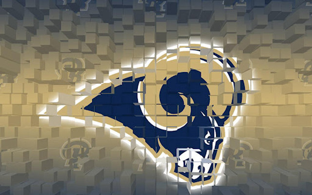 Rams logo mosaic background grid #2 free wallpaper for desktop - medium preview image