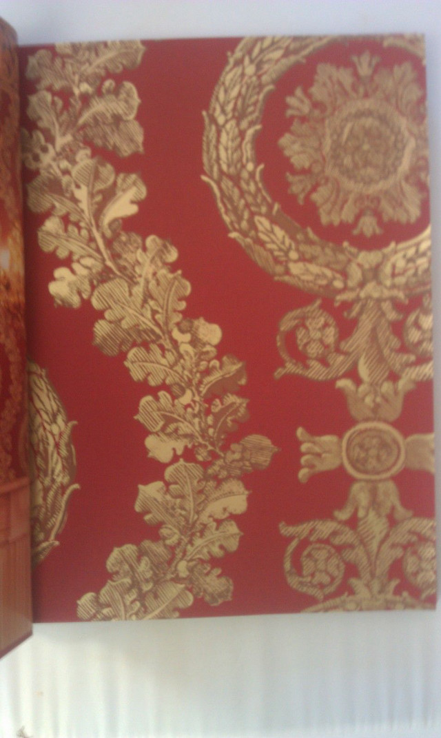 Red gold wallpaper vase lamp free wallpaper for mobile - medium preview image