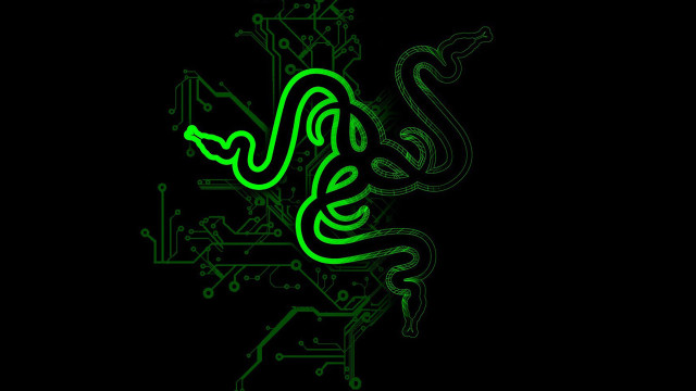 Green snake black background circuit #2 free wallpaper for desktop - medium preview image