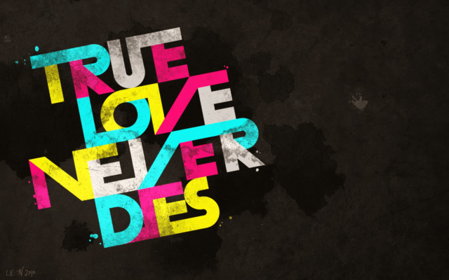 True love never dies colorful free wallpaper for desktop - medium preview image