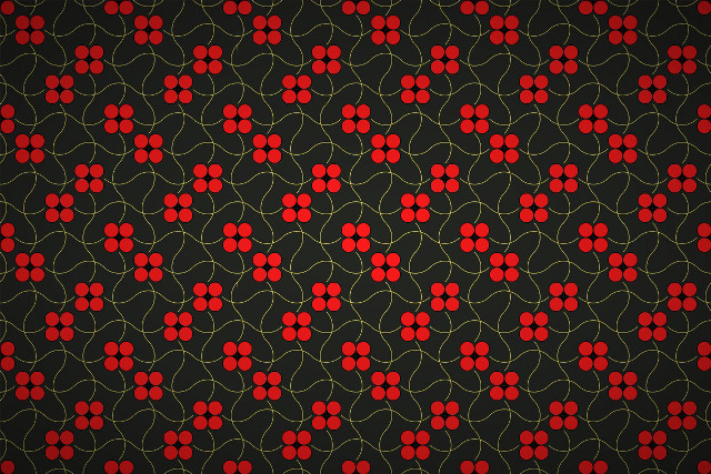 Red black background circles leaves free wallpaper for desktop - medium preview image