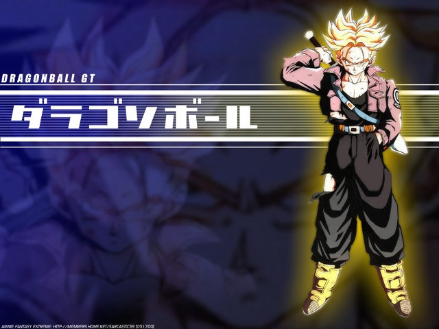 Dragonball sword blonde jacket tornpants free wallpaper for desktop - medium preview image