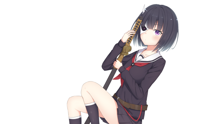 Woman gun sitting ground legs free wallpaper for desktop - medium preview image