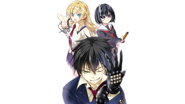 Anime characters hands up pen free wallpaper for desktop - medium preview image