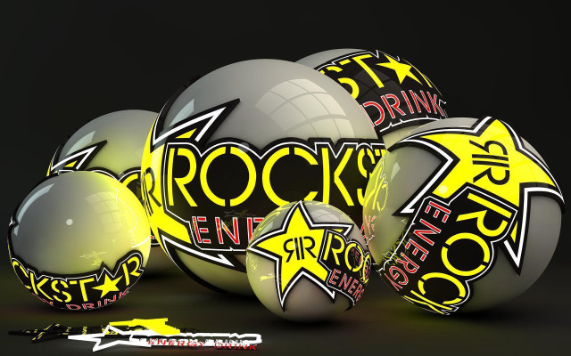 Balls writing stars black yellow free wallpaper for desktop - medium preview image