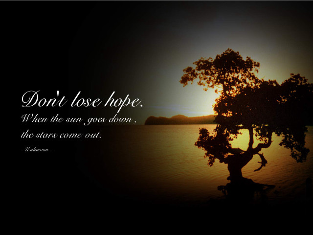 Tree quote night sunset background free wallpaper for desktop - medium preview image