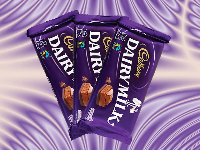Three caddys dairy milk purple free wallpaper for desktop - medium preview image