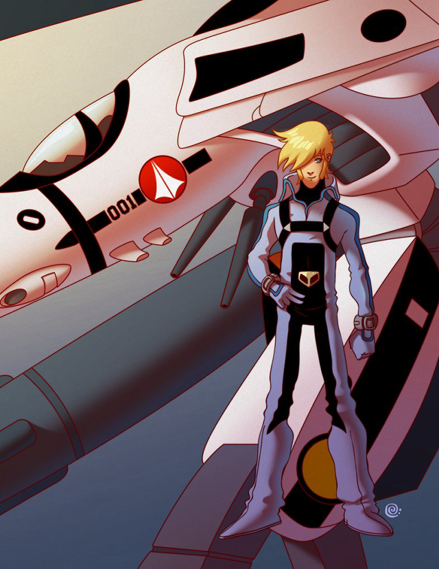 Cartoon man jet engine rocket free wallpaper for mobile - medium preview image