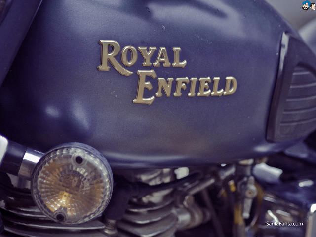 Royal enfield motorcycle engine emblem free wallpaper for desktop - medium preview image