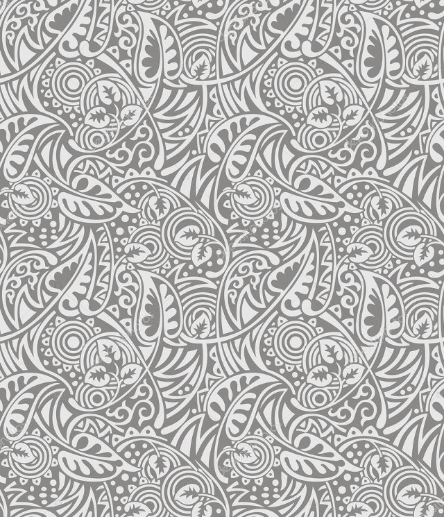 Gray white paisley pattern swirls #2 free wallpaper for tablet - medium preview image