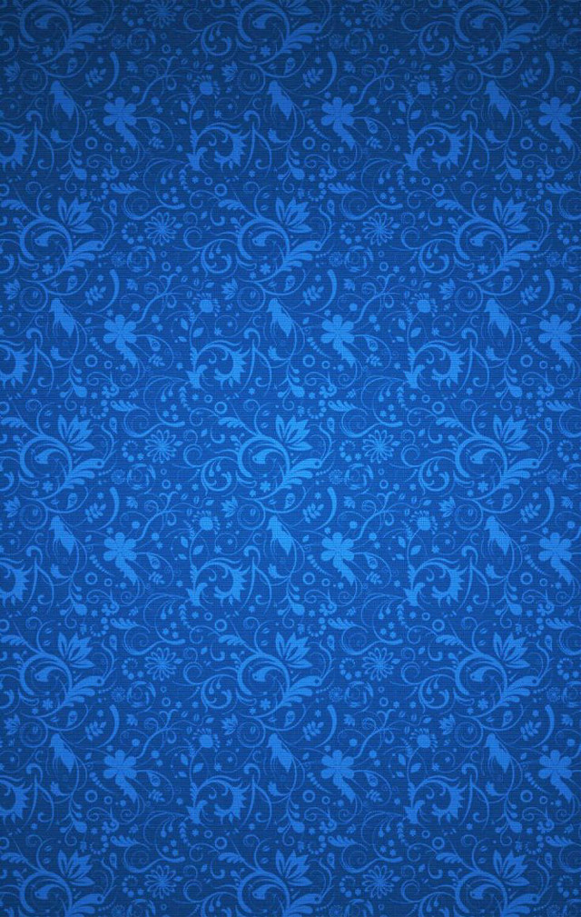 Blue background floral pattern side free wallpaper for mobile - medium preview image