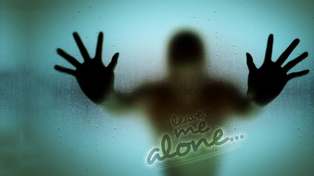 Silhouette window hands leave me free wallpaper for desktop - medium preview image