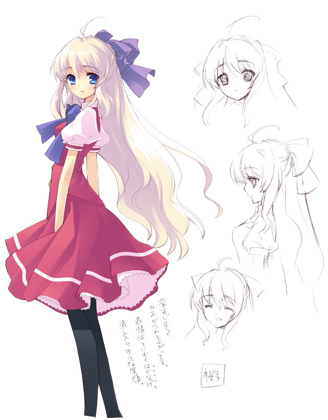 Girl dress long hair bow free wallpaper for mobile - medium preview image