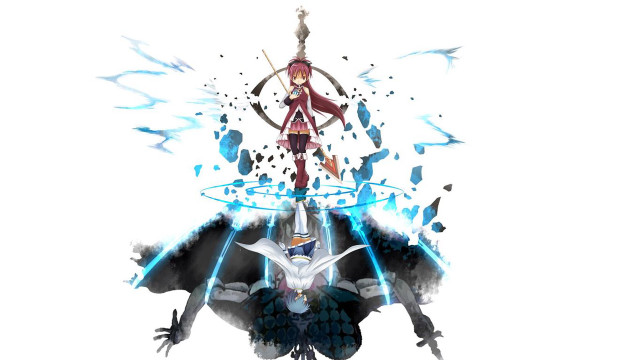 Woman standing bat sword demon free wallpaper for desktop - medium preview image