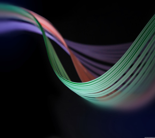 Colorful wave light black background free wallpaper for tablet - medium preview image