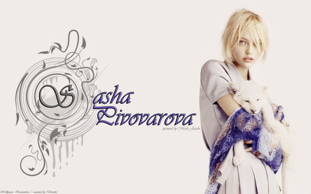 Woman holding white cat asha free wallpaper for desktop - medium preview image