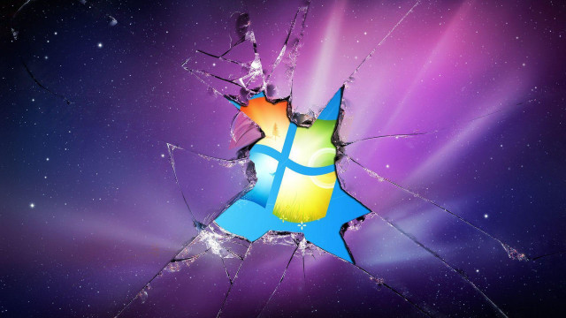 Broken glass colorful background star free wallpaper for desktop - medium preview image