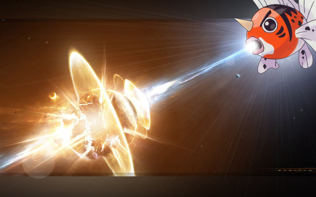 Flying fish light beam back free wallpaper for desktop - medium preview image