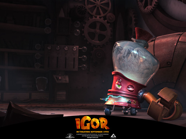 Cartoon character machinery room clock free wallpaper for desktop - medium preview image