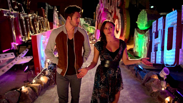 Man woman holding hands neon free wallpaper for desktop - medium preview image