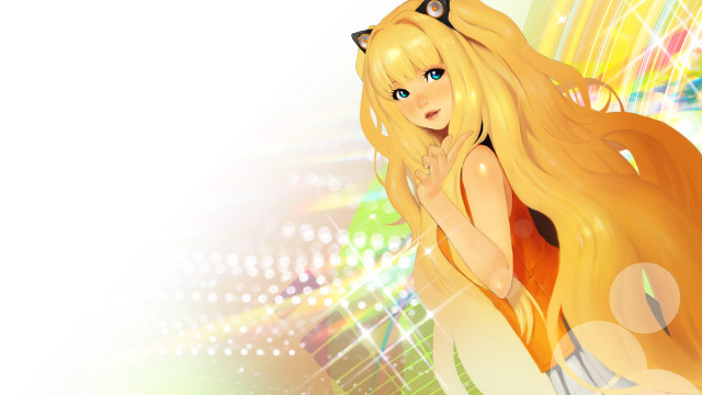 Girl long hair cat ears #2 free wallpaper for desktop - medium preview image