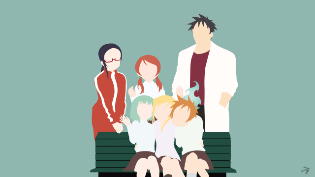 Group people bench woman standing free wallpaper for desktop - medium preview image