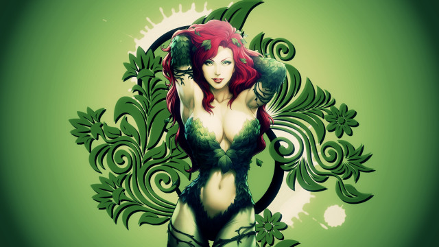 Redhair greenpaint umbrella gothic artgerm free wallpaper for desktop - medium preview image