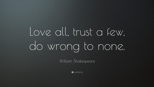 Shakespeare love trust quote black #2 free wallpaper for desktop - medium preview image