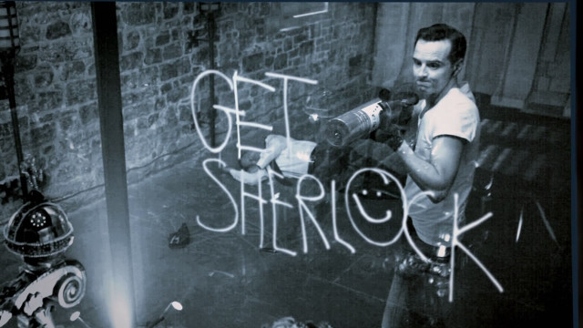 Man holding cat window graffiti free wallpaper for desktop - medium preview image