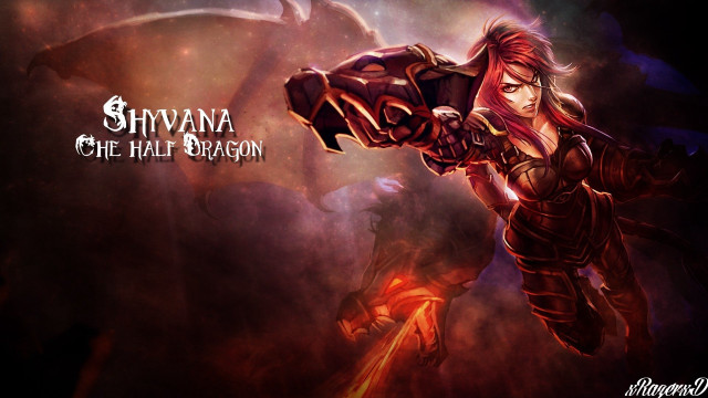 Woman red outfit sword demon free wallpaper for desktop - medium preview image