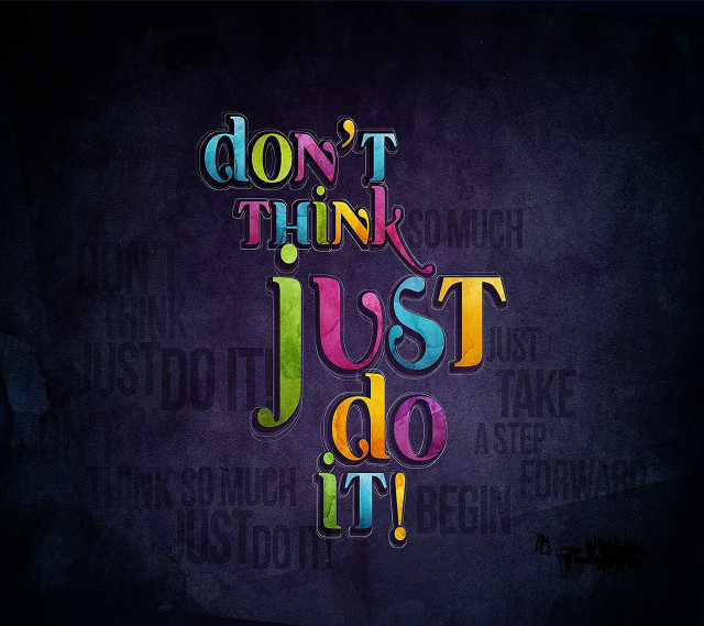 Dont think just do it #2 free wallpaper for tablet - medium preview image