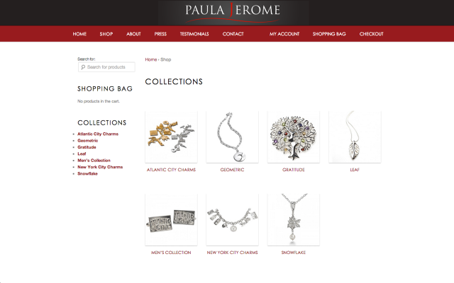 Jewelry store red white borders free wallpaper for desktop - medium preview image