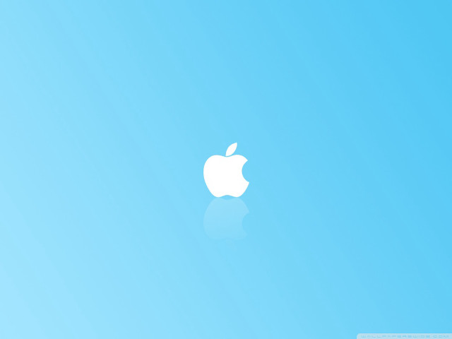 Blue apple wallpaper white apple free wallpaper for desktop - medium preview image