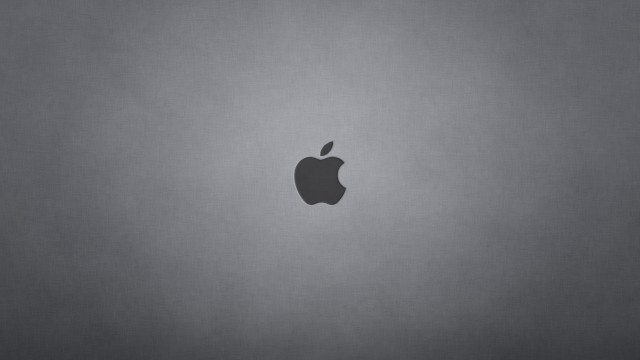 Apple logo laptop screen gray free wallpaper for desktop - medium preview image