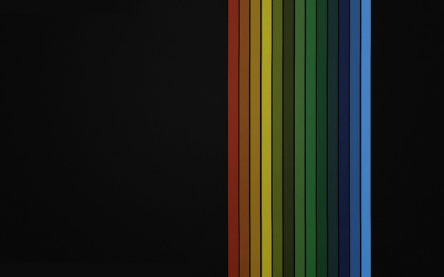 Rainbow colors black background white free wallpaper for desktop - medium preview image