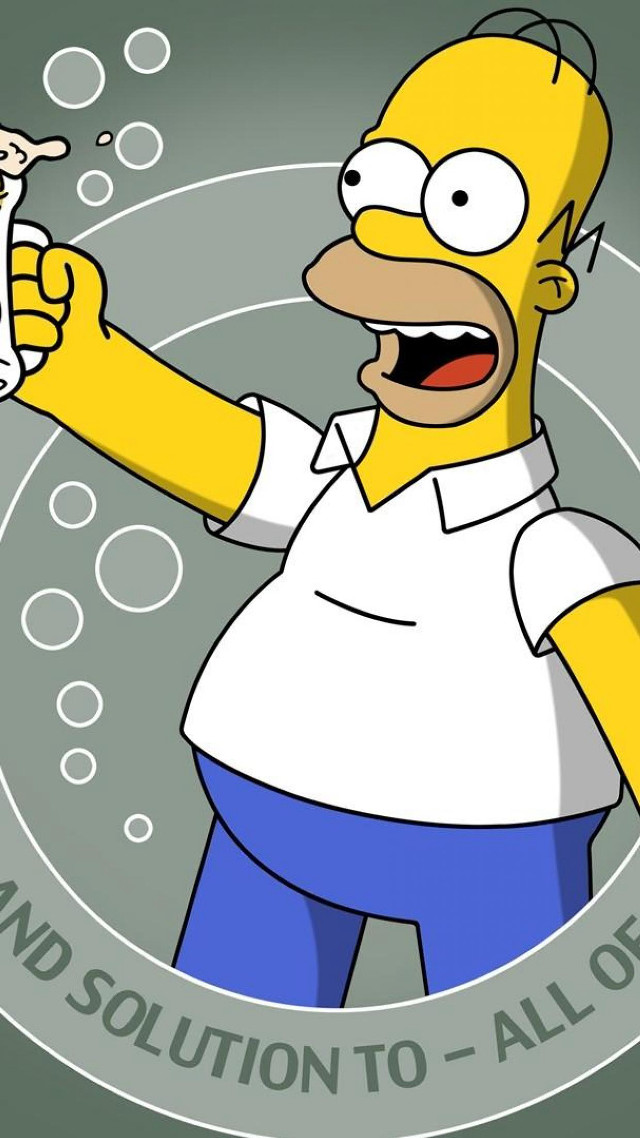 Cartoon character beer glass bottle free wallpaper for mobile - medium preview image