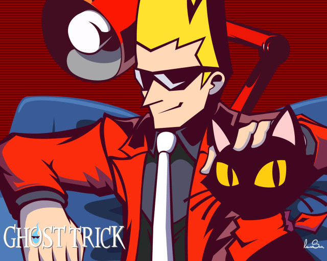 Man cat red shirt tie free wallpaper for desktop - medium preview image