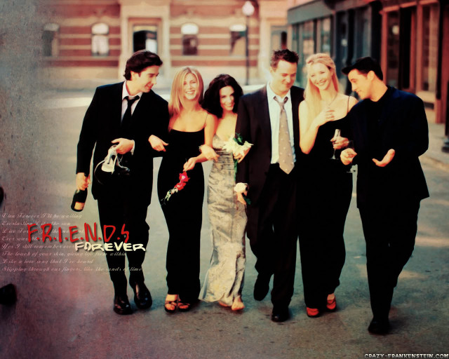 Group people street corner friend free wallpaper for desktop - medium preview image