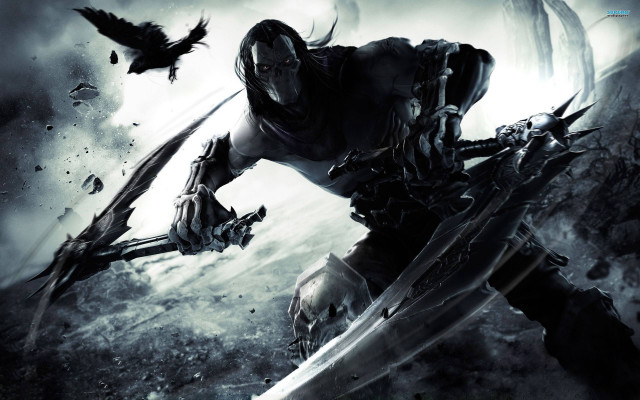 Man sword bird flying sky #3 free wallpaper for desktop - medium preview image