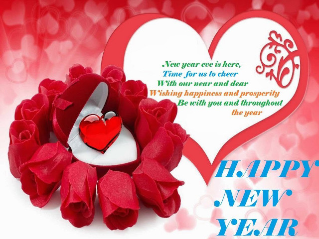 Red rose heart newyear happy free wallpaper for desktop - medium preview image