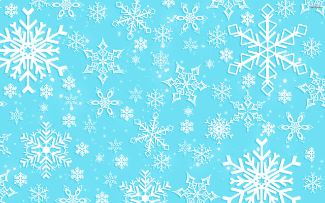 Blue background white snowflakes top free wallpaper for desktop - medium preview image