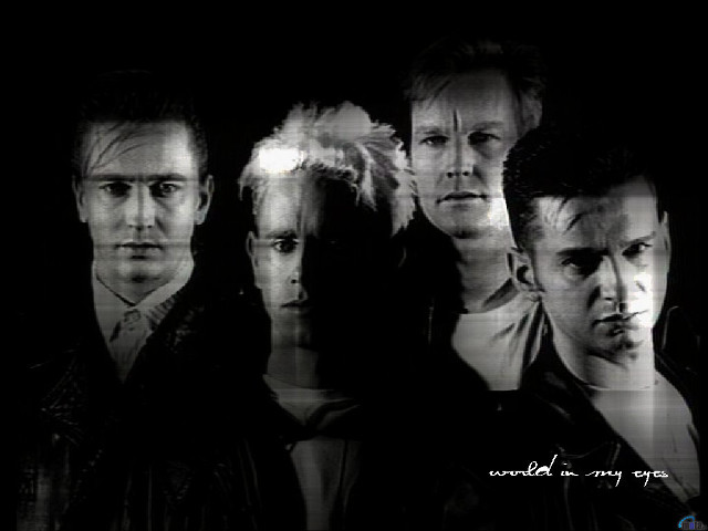 Men group black background white free wallpaper for desktop - medium preview image