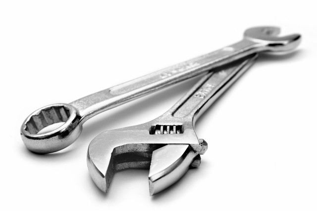 Wrench pliers white surface background free wallpaper for desktop - medium preview image