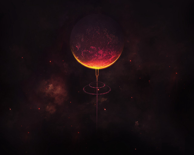 Large object dark sky stars #2 free wallpaper for desktop - medium preview image