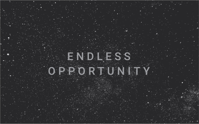 Endless opportunity black white stars free wallpaper for desktop - medium preview image